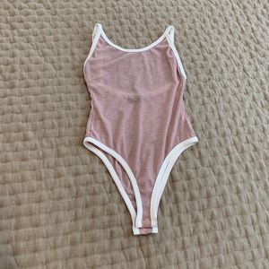 Pink Sheer Body Suit